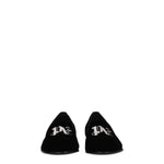 Palm Angels Black Velvet Slip-On Loafers PA-8547450683657-EU36/US6