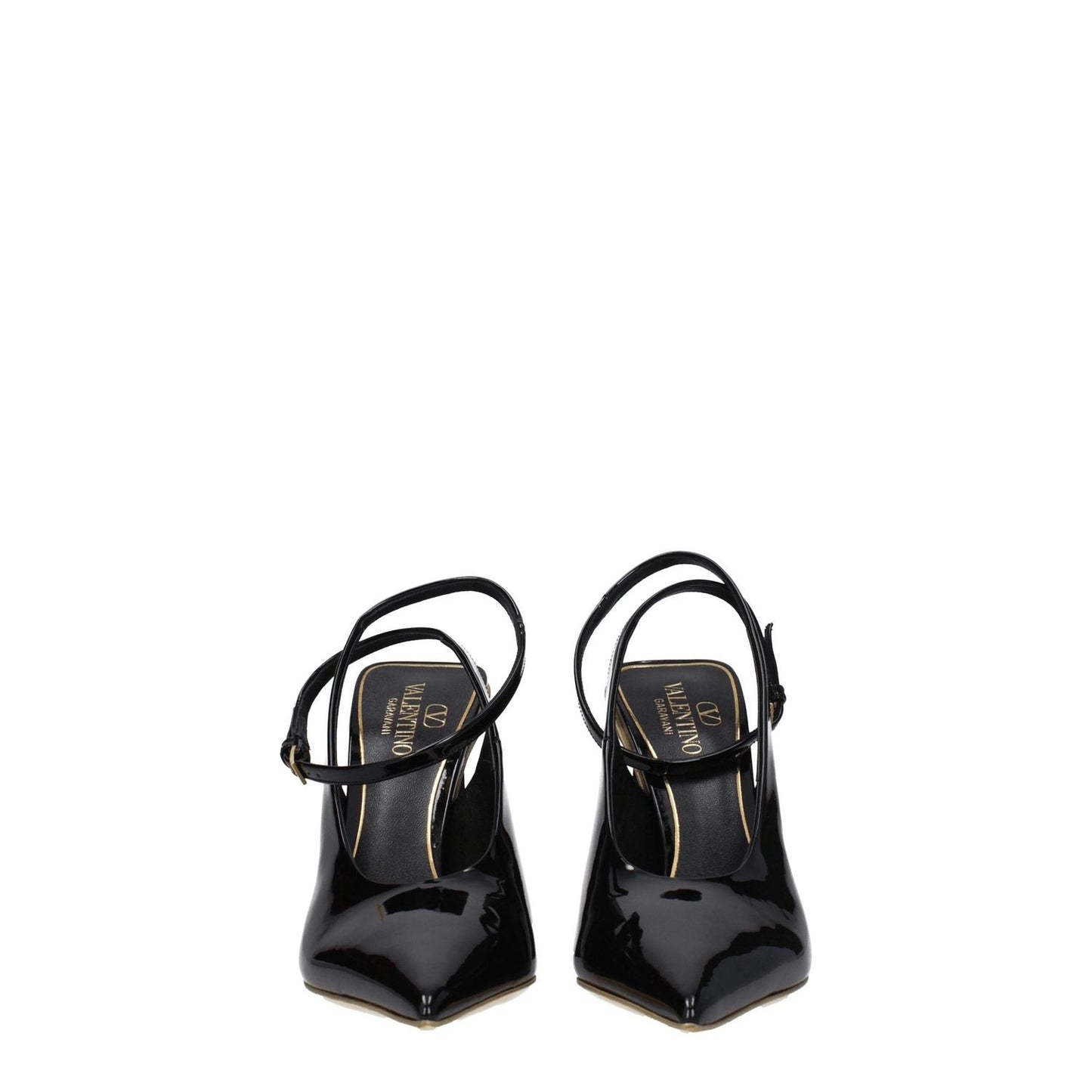 Valentino Garavani Black Leather Sandals VA-8547461005577-EU36/US6