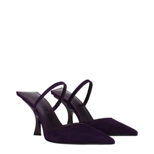 The Attico Purple Leather Stiletto Heels Sandals TH-9304766251273-EU36/US6