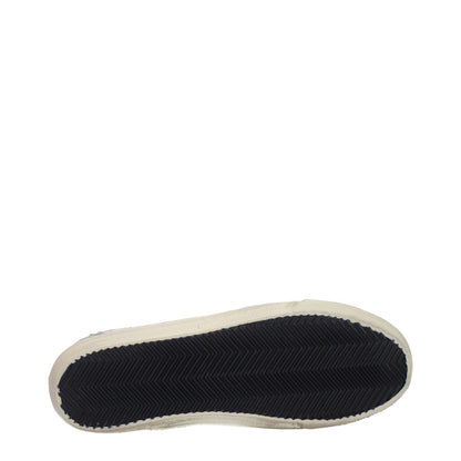 Bottom sole of Golden Goose White Leather High Top Sneakers showcasing tread pattern.