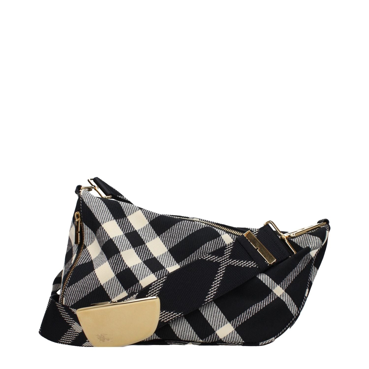 Front view with bag zipped and handles upright.