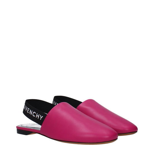 Givenchy Pink Leather Flat Sandals GI-9474463793417-EU35/US5