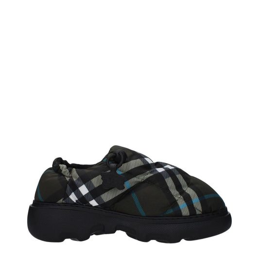 Burberry Green Fabric Slip-On Loafers BU-9492779696393-EU36/US6