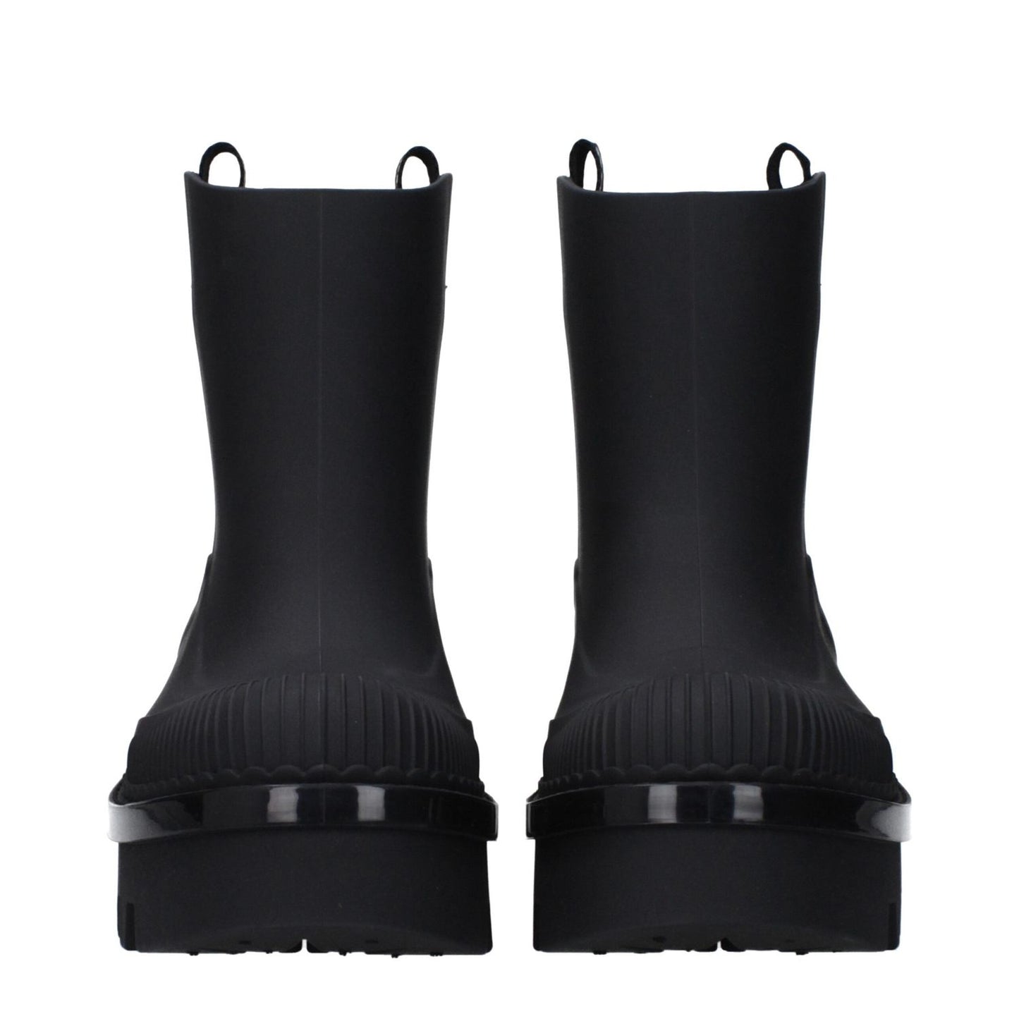 Chloé Black Cotton Ankle Boots CH-9492835500297-EU37/US7