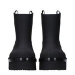 Chloé Black Cotton Ankle Boots CH-9492835500297-EU37/US7