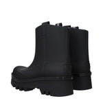 Chloé Black Cotton Ankle Boots CH-9492835500297-EU37/US7