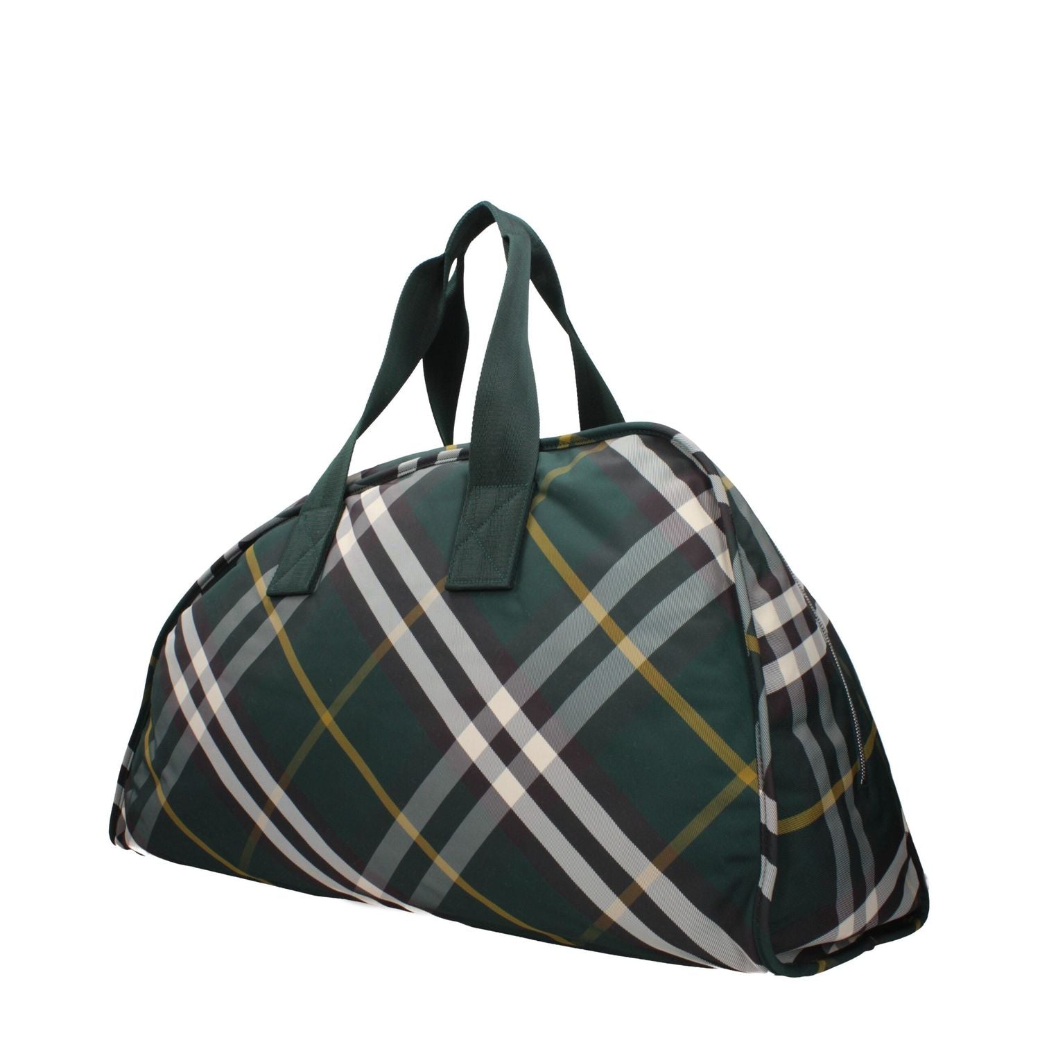 Front view with bag zipped and handles upright.