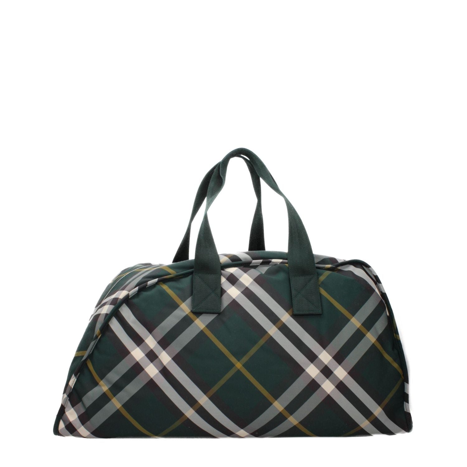 Front view with bag zipped and handles upright.
