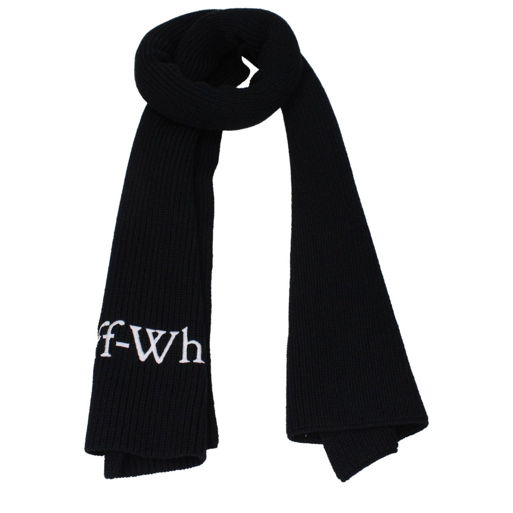 Off-White Black Wool Scarves OF14887507951881BT