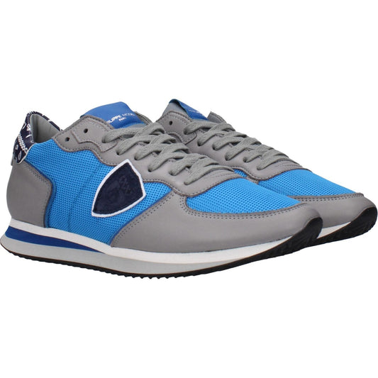 Philippe Model Blue Fabric Low Tops PH-15084970377481-EU41/US8