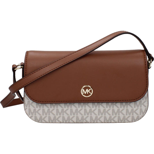 Michael Kors Brown Fabric Crossbody Bags
