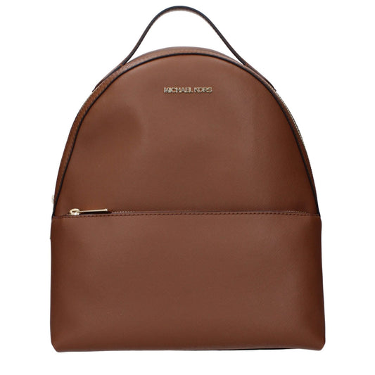 Michael Kors Brown Leather Backpacks MI15123658572041BT