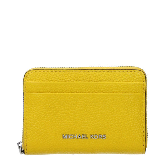 Michael Kors Yellow Leather Cardholders MI15138564866313BT