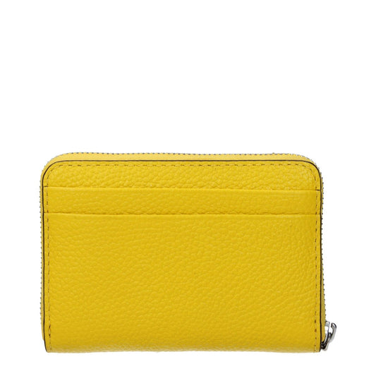 Michael Kors Yellow Leather Cardholders MI15138564866313BT