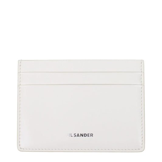 Jil Sander White Leather Cardholders JI15157422162185BT