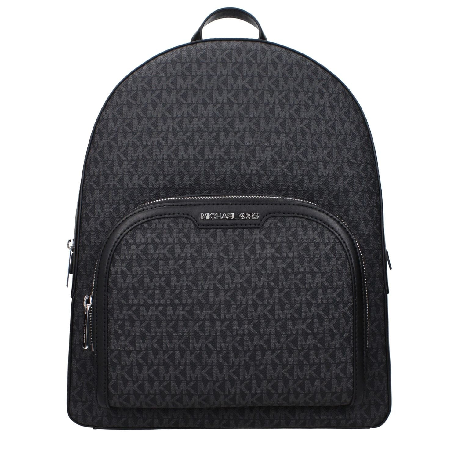 Front view with bag zipped and handles upright.