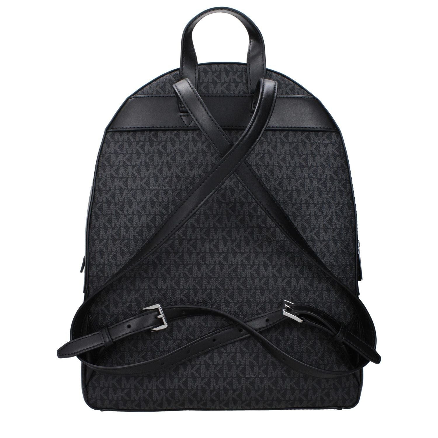 Front view with bag zipped and handles upright.