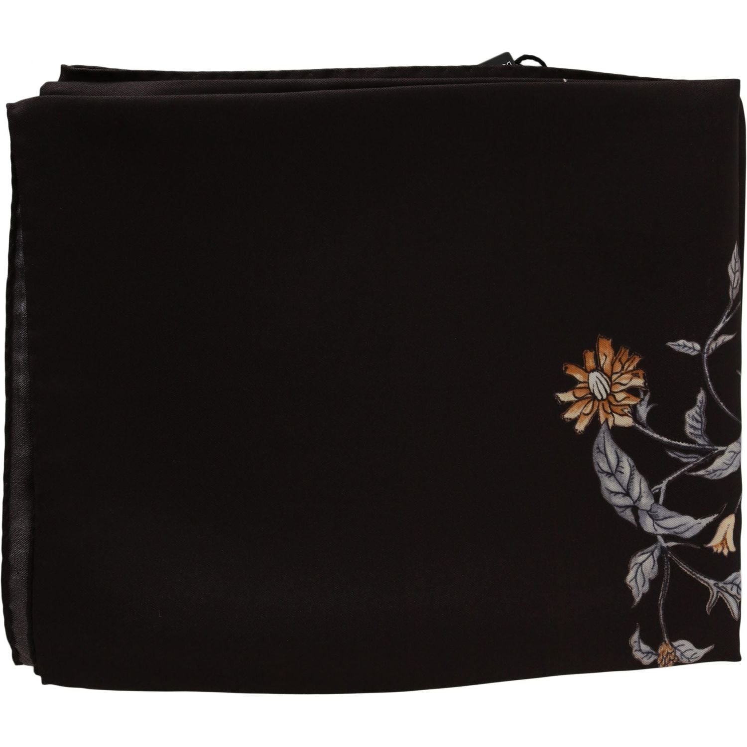 Dolce & Gabbana Brown 100% Silk Bird Print Wrap 80cm X 102cm RRP Scarf