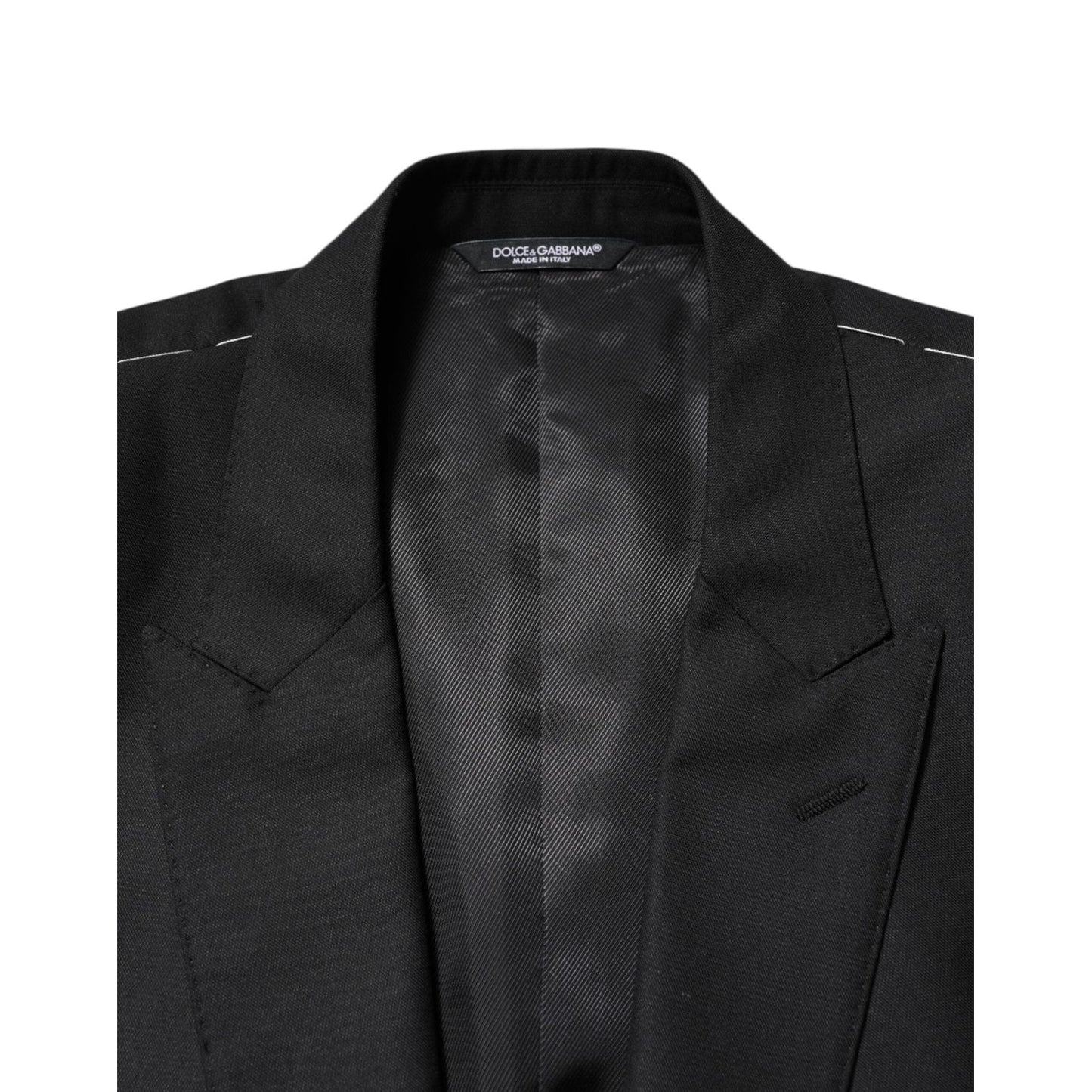 Dolce & Gabbana Black Wool Single Breasted Jacket Blazer JKT41563-52