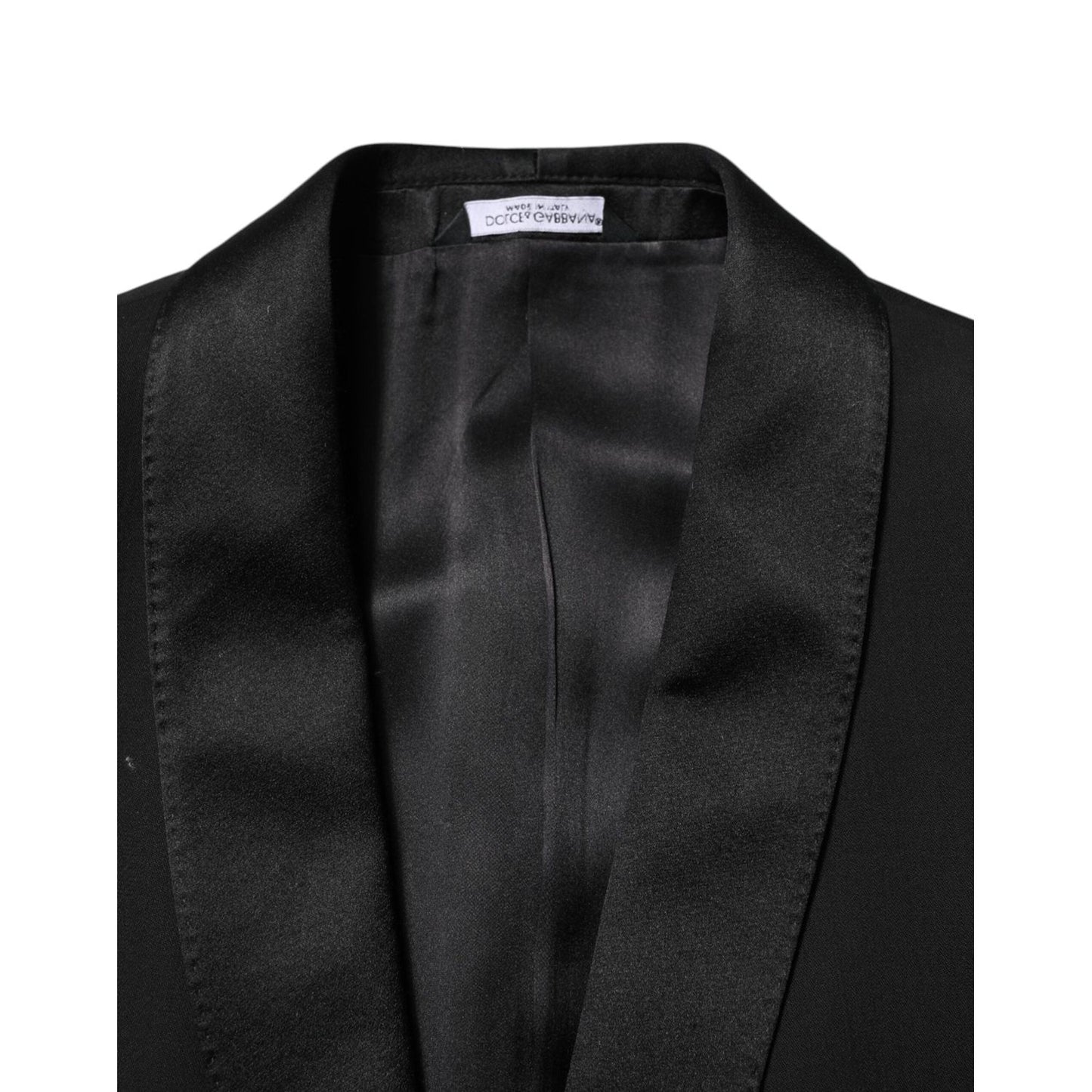 Dolce & Gabbana Black Wool 3 Piece Single Breasted Suit KOS2360-50