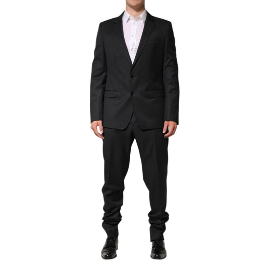 Dolce & Gabbana Dark Gray Wool Single Breasted 2 Piece Suit KOS2364-52