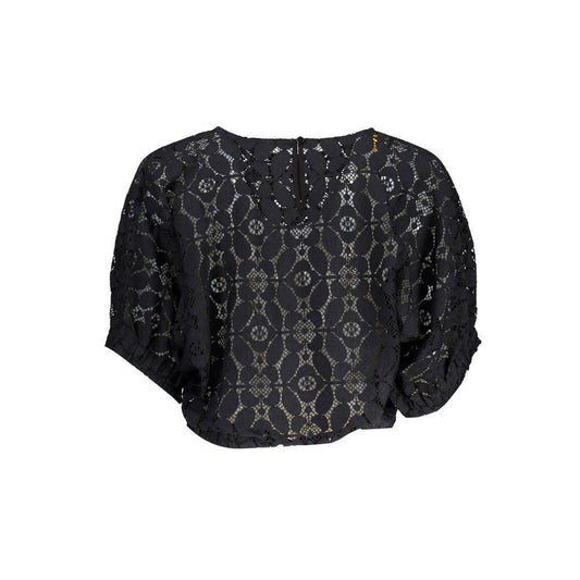 Desigual Black Polyester Tops & T-Shirt DE-18732-M