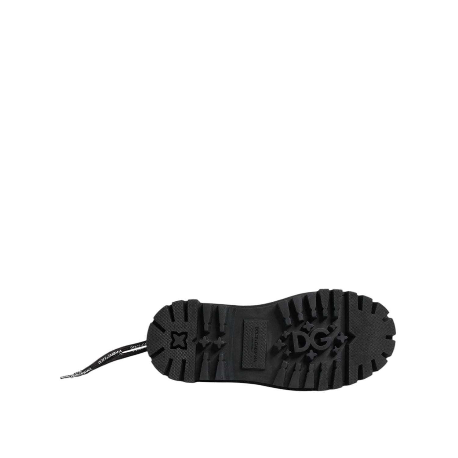 Dolce & Gabbana Black Low Top Lace Up Trekking Sneakers Shoes