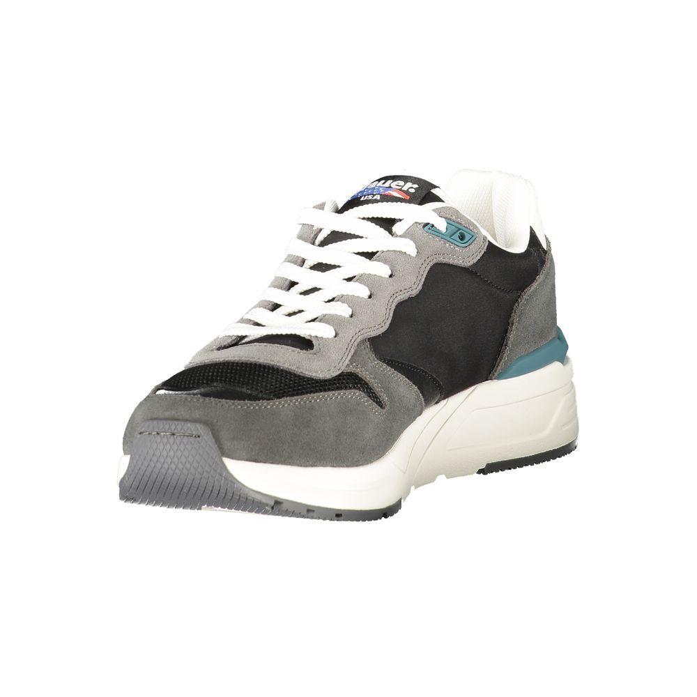 Blauer Black Leather Men Sneaker BL-39248-EU40/US7