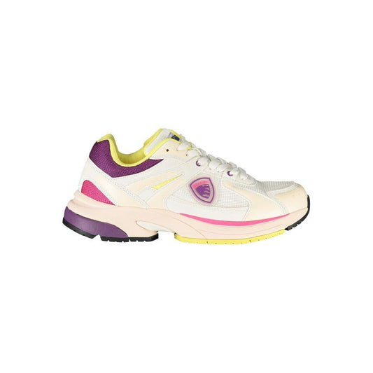 Blauer White Polyester Women Sneaker