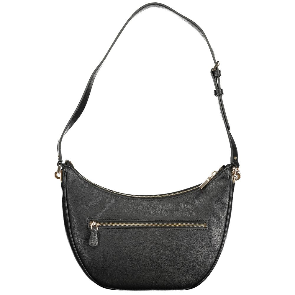 Front view with bag zipped and handles upright.