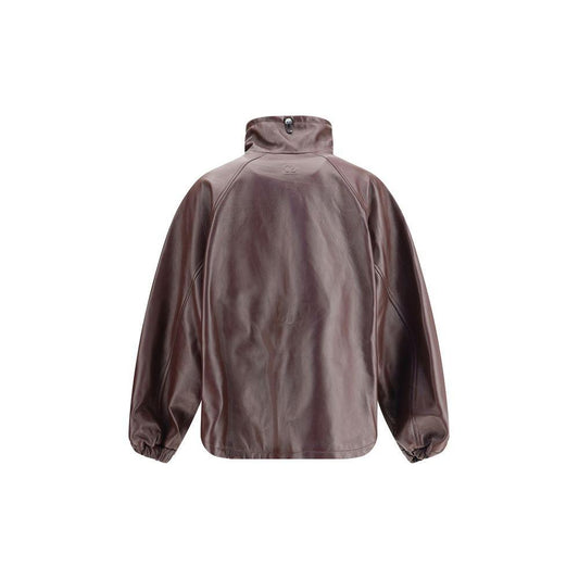 Magda Butrym Oversized leather Jacket MA-133725BURGUNDY-IT36 | XS