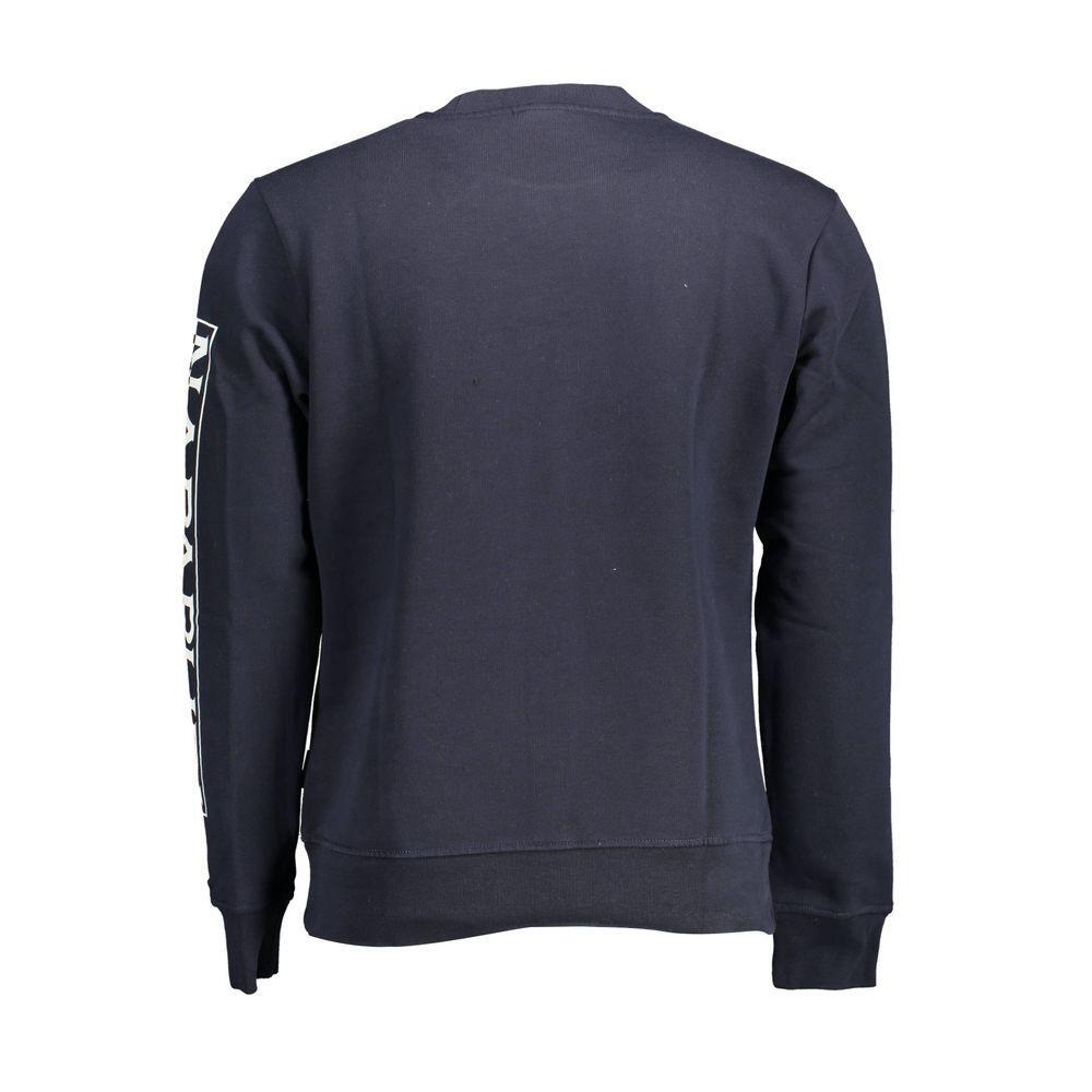 Napapijri Blue Cotton Sweater NA-14606-XXL
