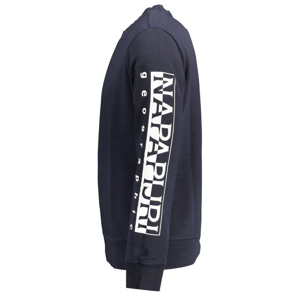 Napapijri Blue Cotton Sweater NA-14606-XXL