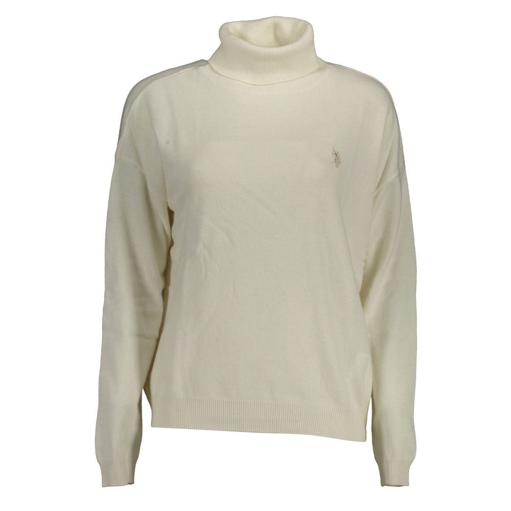 U.S. POLO ASSN. White Wool Sweater