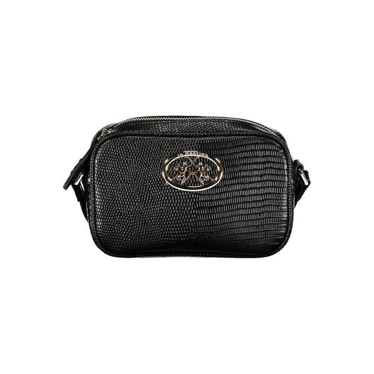 La Martina Black Polyethylene Handbag LA-20566