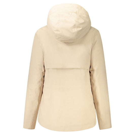 K-WAY Beige Polyester Jackets & Coat KW-34231-S