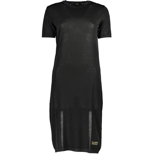 Cavalli Class Black Viscose Dress