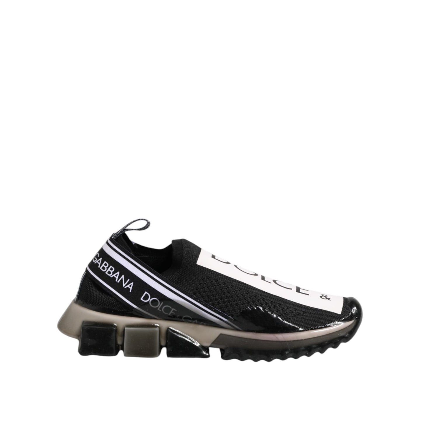 Dolce & Gabbana Black Sorrento Slip On Low Top Sneakers Shoes