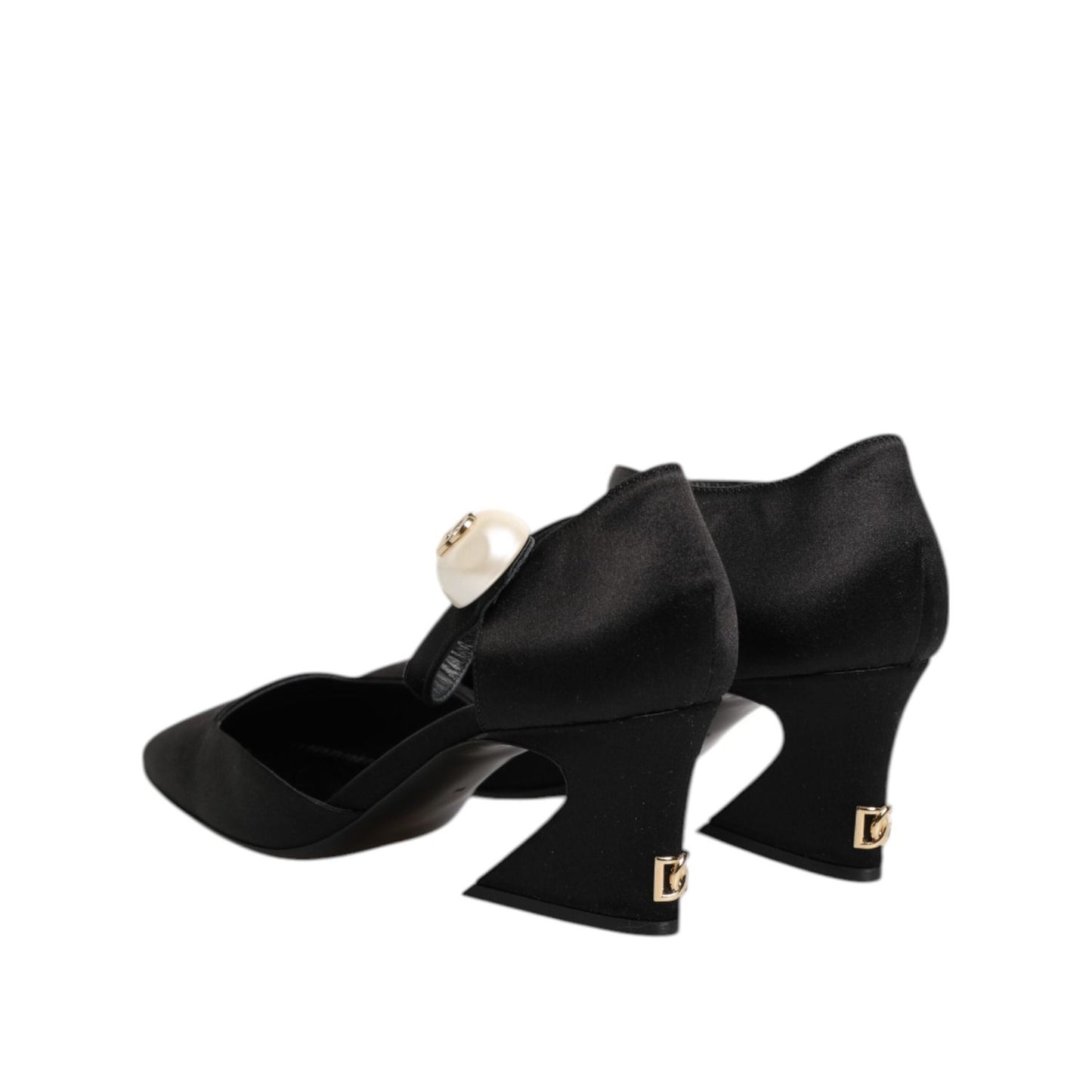 Dolce & Gabbana Black Leather Logo Ankle Strap Sandals Shoes LA11444-38.5