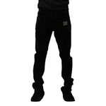 Dolce & Gabbana Black Cotton Men Dress Formal Trouser Pants PAN76630-52