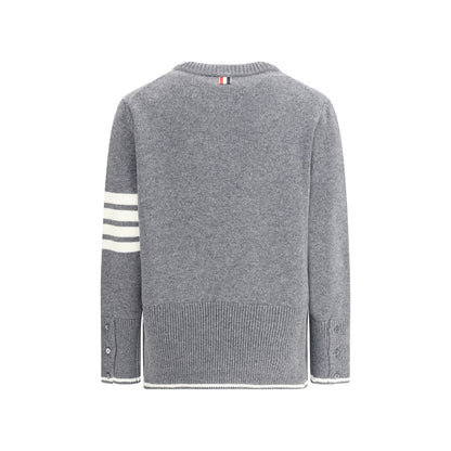 Thom Browne Gray Fleece Wool Sweatshirt