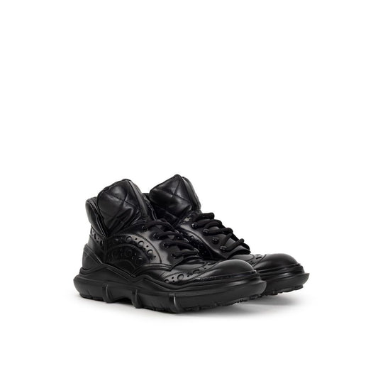 Dolce & Gabbana Black Leather Oxfords And Derby DO-9577676-EU42/US9