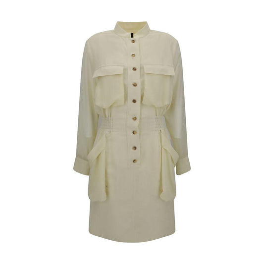 PINKO Linen chemisier Dress 1728,72470364320,Clothing,Dresses - Women - Clothing,IT38 | S,IT42 | L,New with tags,PINKO,Women,Women - Clothing,Yellow PI-105019A2I9D22-IT38 | S
