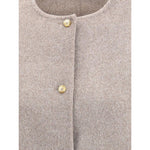 Loulou De Saison Wool short Coat LO-DUNNETAUPEMELAN-IT36 | XS