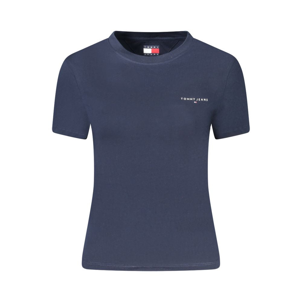 Tommy Hilfiger Blue Cotton Women T-Shirt TO-39304-S