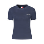 Tommy Hilfiger Blue Cotton Women T-Shirt TO-39304-S