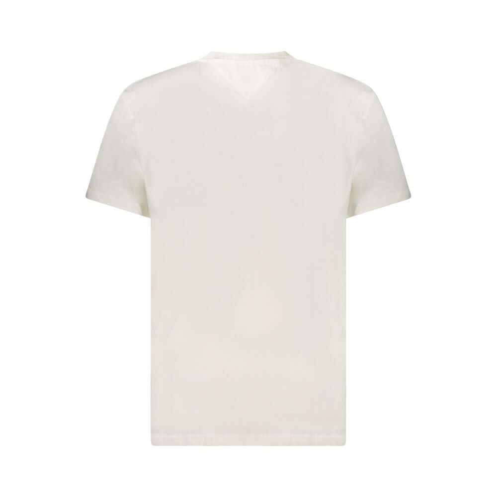 Tommy Hilfiger White Cotton Men T-Shirt