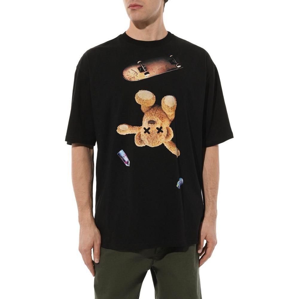 Diego Venturino Black Cotton T-Shirt DI-15850-XS