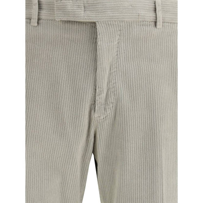PT Torino Gray Cotton Casual Pants