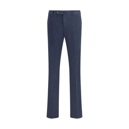PT Torino Blue Cotton Casual Pants